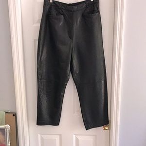 Vintage Casual Corner Leather Pants